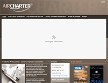 Tablet Screenshot of air-charter.pl